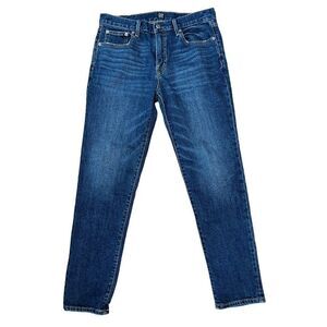 Gap Ladies Size 28 Denim Blue Jeans Stretch 33x29 Straight Leg